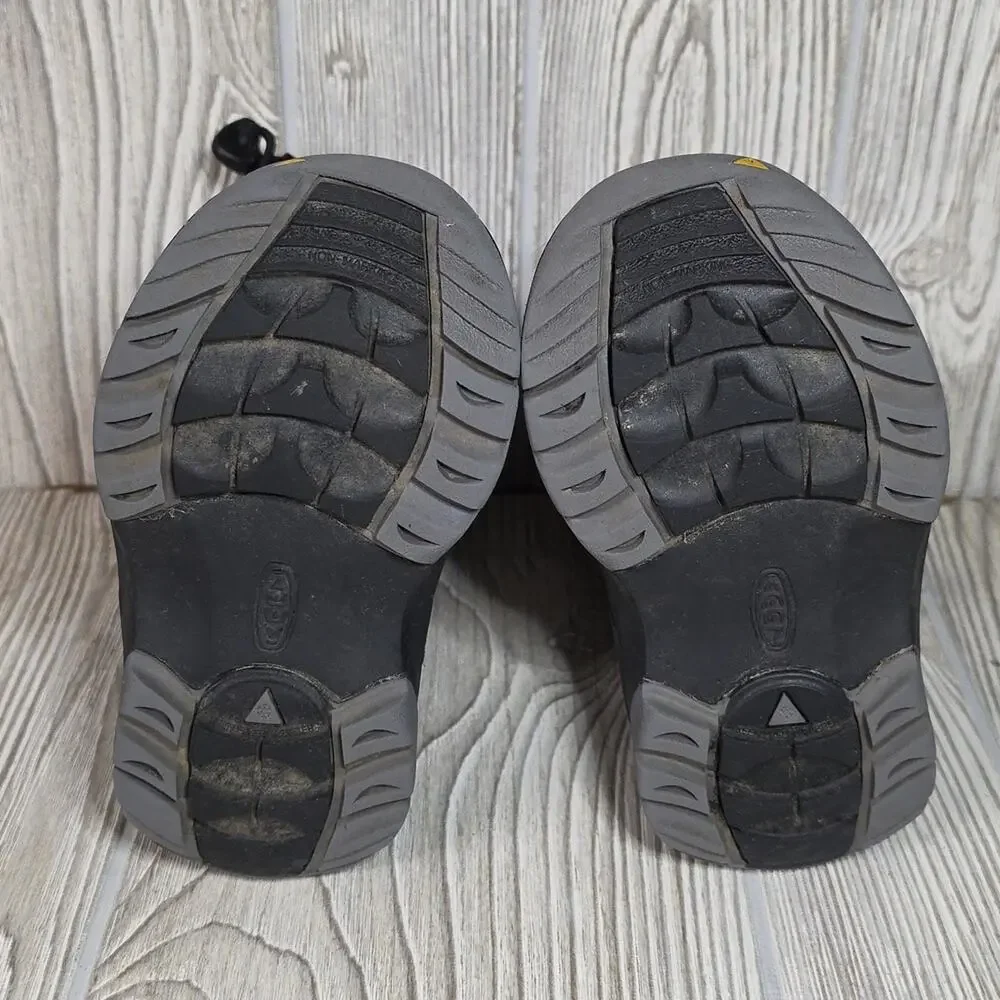 KEEN Lumi II Waterproof Insulated Black Snow Boots Kids Toddler Size 8